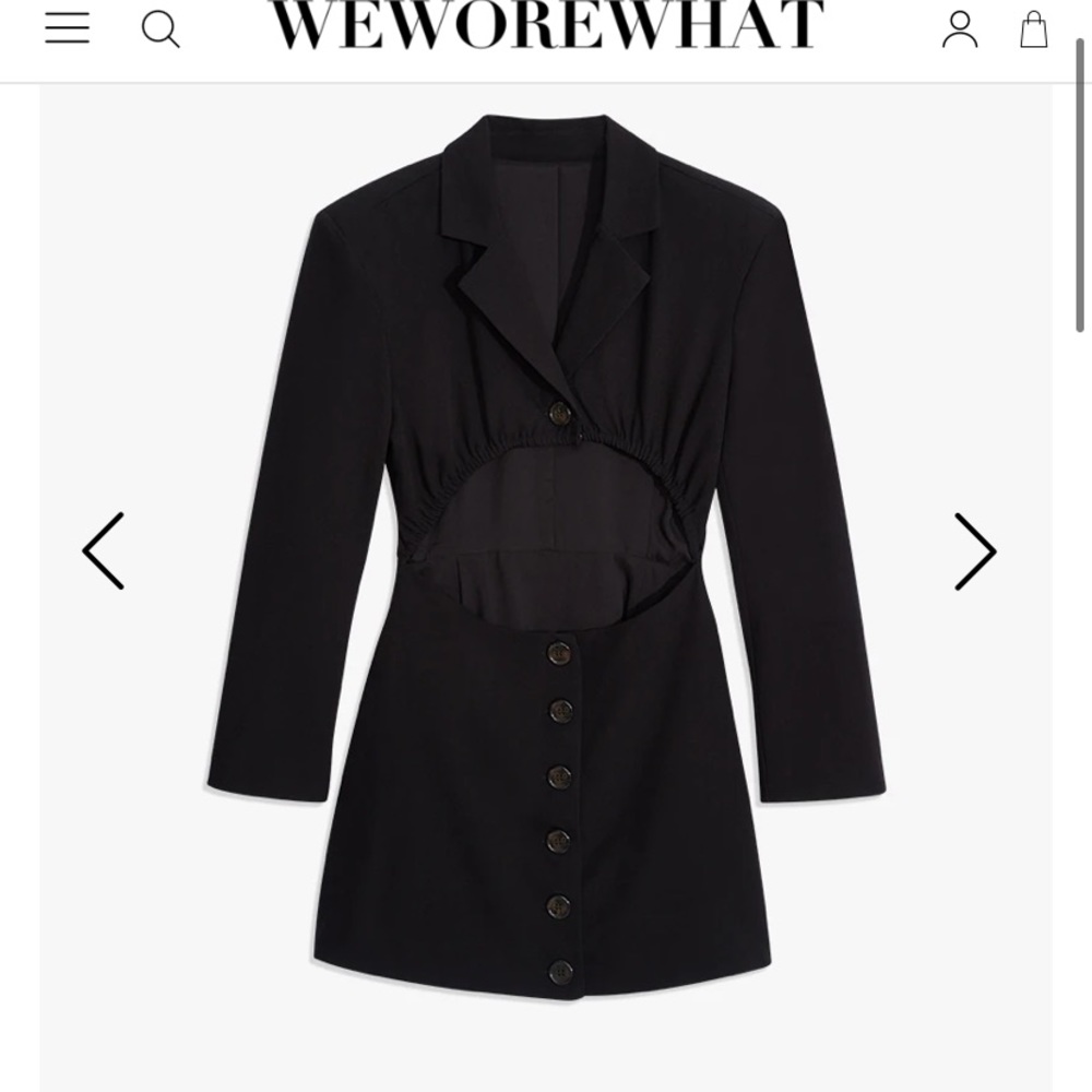 NWT WEWOREWHAT/DB BLACK BLAZER DRESS. SIZE XXL.